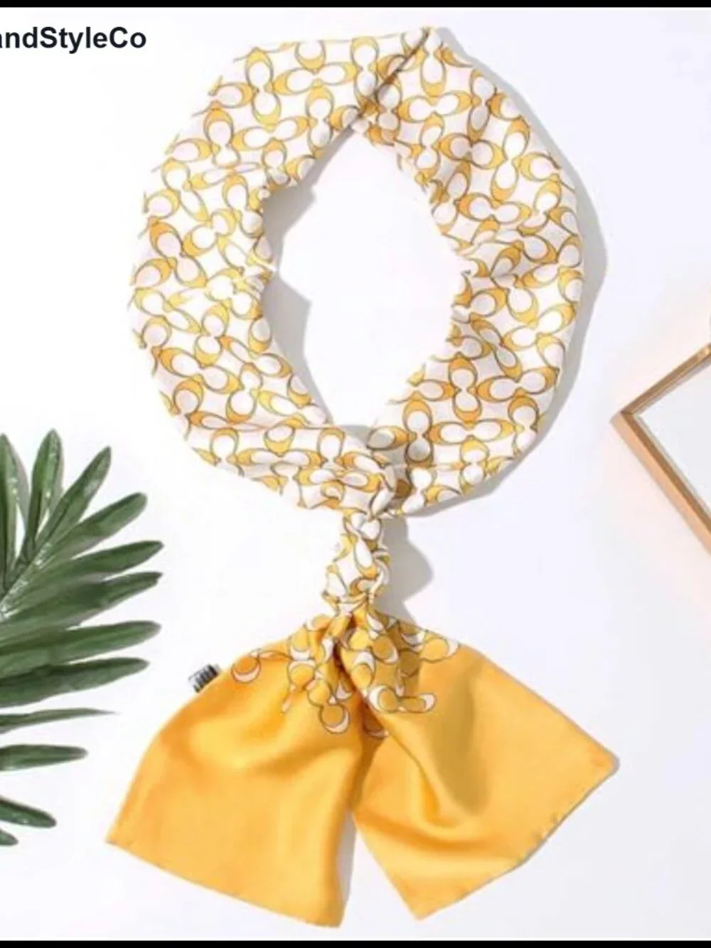 2 Pack Silk Feel Satin Scarves Long Thin Fashion Accessories Gift 5.9x57